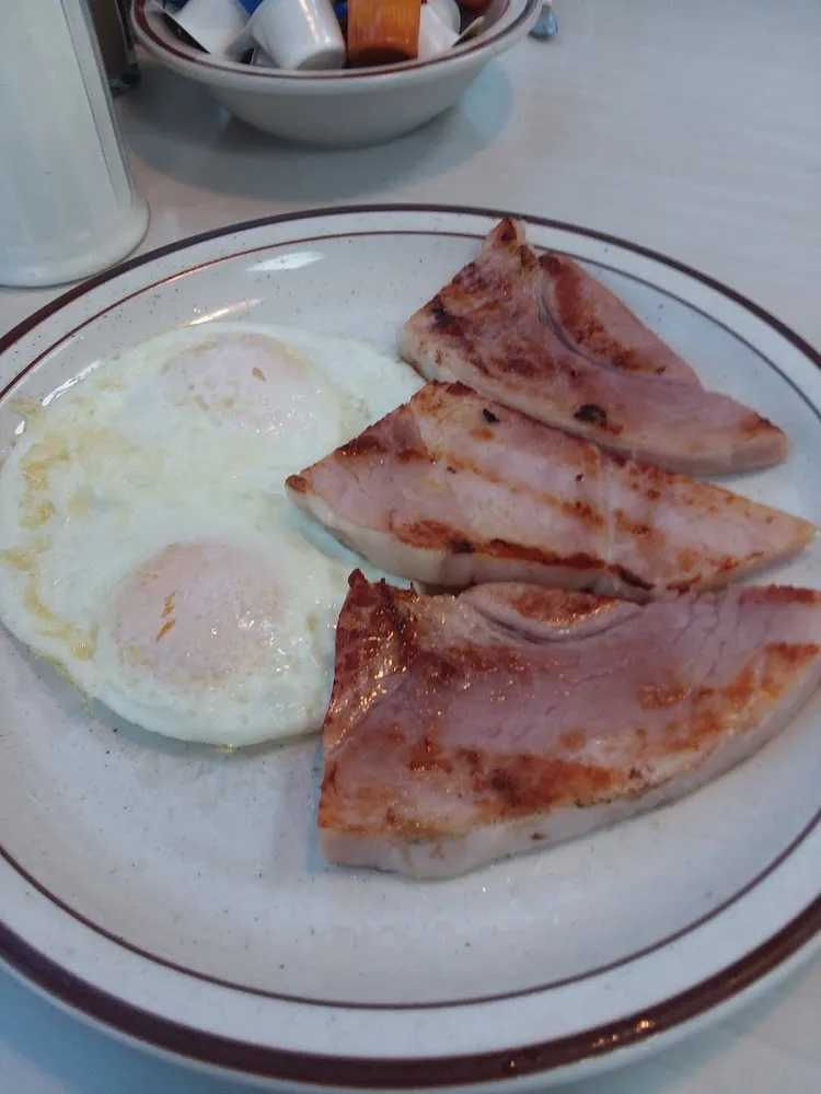 Ham Steak and Eggs